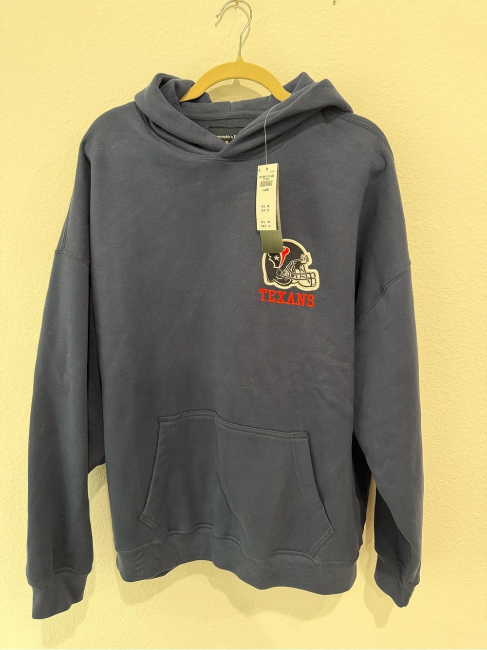 Abercrombie & Fitch Navy Houston Texans Logo Hoodie